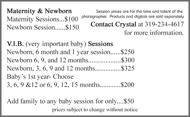 Children Photography Pricing