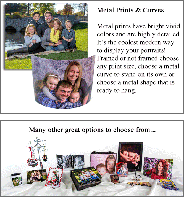 Family Photography metal prints